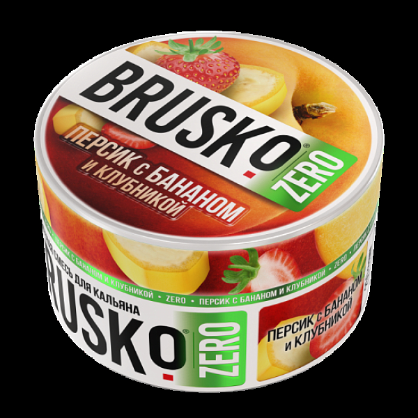 Смесь Brusko Персик С Бананом И Клубникой (Zero)  250 гр в Нарьян-Маре