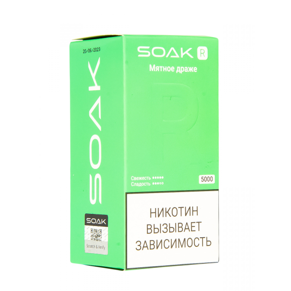 Soak R Мятное Драже 5000 Затяжек в Нарьян-Маре