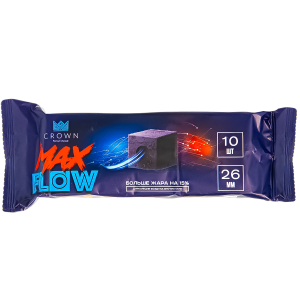 Уголь Crown Maxflow Кокосовый 10 Шт (26 Мм) в Нарьян-Маре