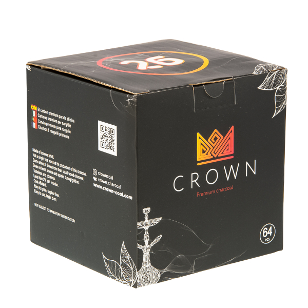 Уголь Crown Кокосовый 64 Шт (26 Мм) в Нарьян-Маре