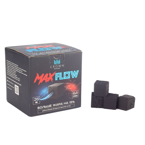 Уголь Crown Maxflow Кокосовый 64 Шт (26 Мм) в Нарьян-Маре