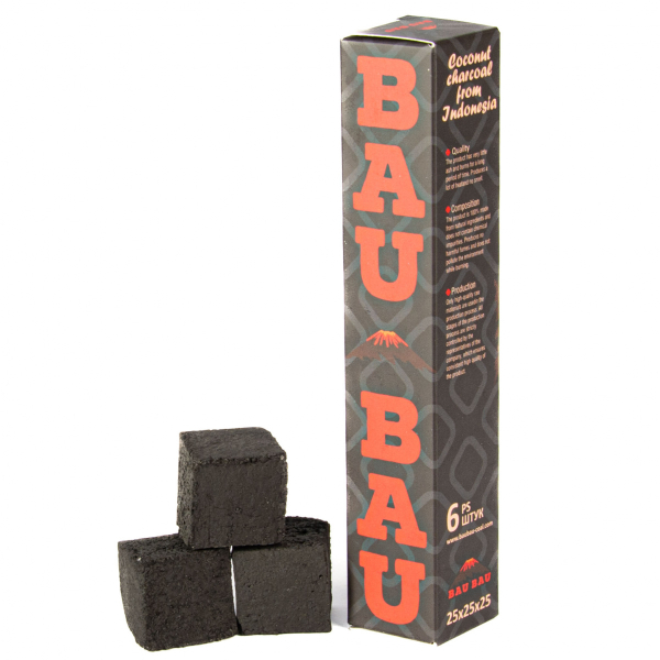 Уголь Bau Bau Кокосовый 6 Шт Черный (25 Мм) в Нарьян-Маре