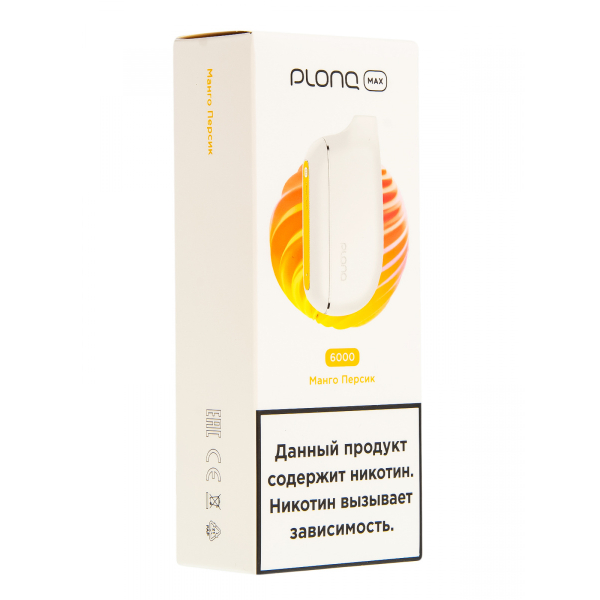 Plonq Max Манго Персик (6000 Затяжек) 20 Мг в Нарьян-Маре