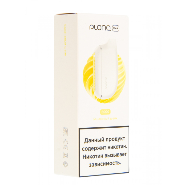 Plonq Max Банановый Шейк (6000 Затяжек) 20 Мг в Нарьян-Маре
