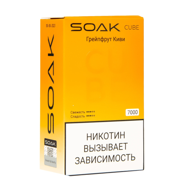 Soak Cube Грейпфрут Киви 7000 Затяжек в Нарьян-Маре