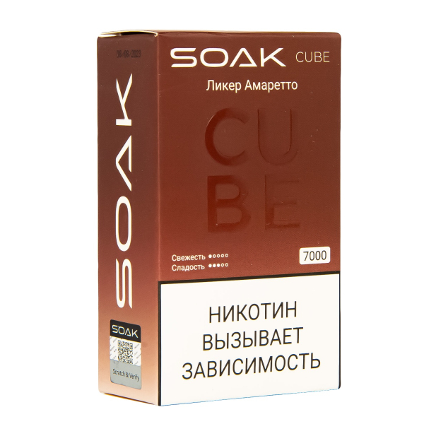 Soak Cube Ликер Амаретто 7000 Затяжек в Нарьян-Маре