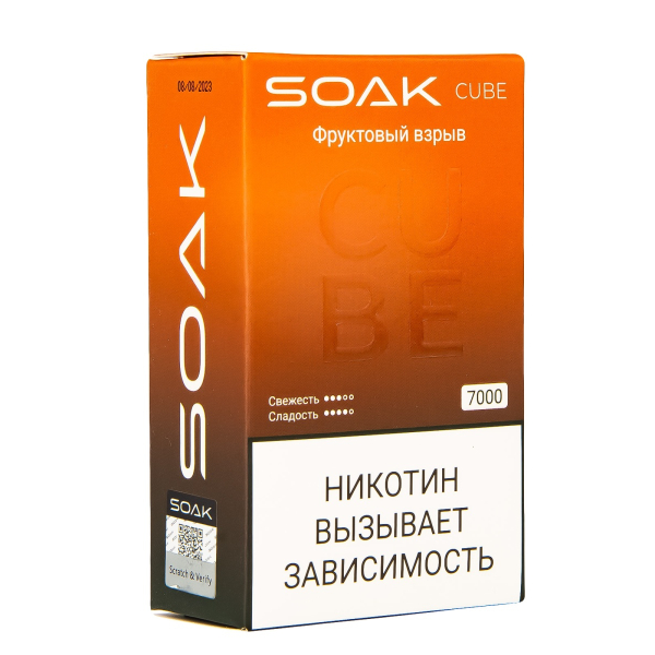 Soak Cube Фруктовый Взрыв 7000 Затяжек в Нарьян-Маре