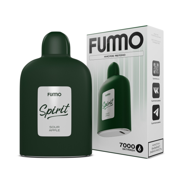 Электронка Fummo Spirit Кислое Яблоко  в Нарьян-Маре