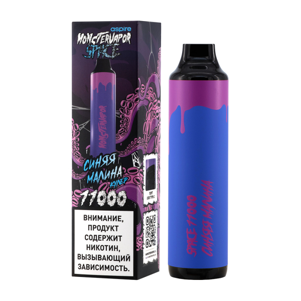 Электронка Monstervapor Space Синяя Малина (11000 Затяжек) в Нарьян-Маре