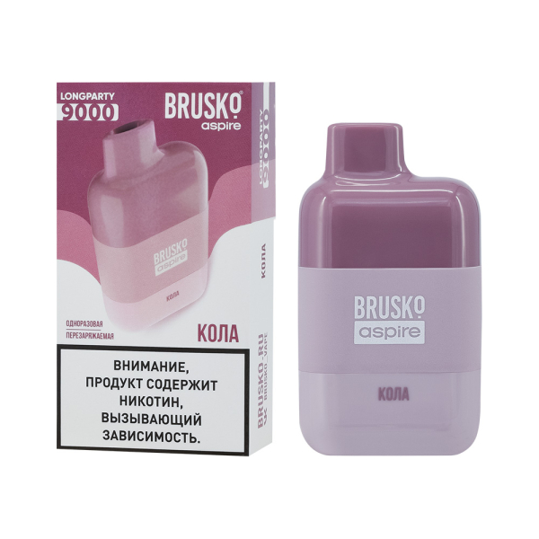 Электронка Brusko Longparty Кола (9000 Затяжек) в Нарьян-Маре