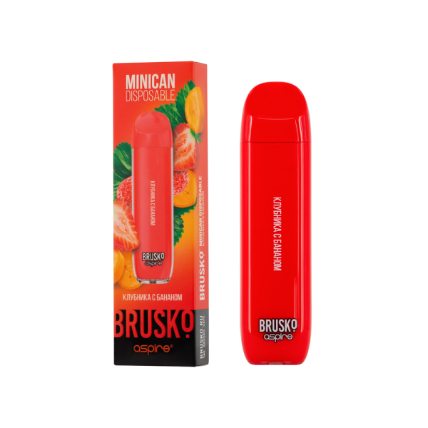 Электронка Brusko Minican Клубника С Бананом (1500 Затяжек) в Нарьян-Маре