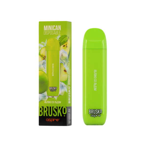 Электронка Brusko Minican Яблоко Со Льдом (1500 Затяжек) в Нарьян-Маре