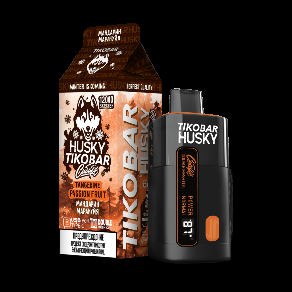 Электронка Tikobar Husky Сибирь Мандарин Маракуйя 12000 Затяжек в Нарьян-Маре