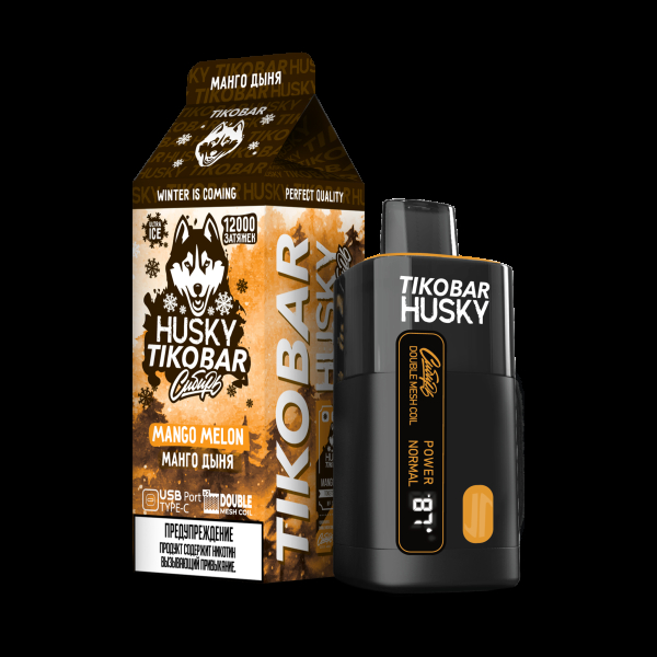 Электронка Tikobar Husky Сибирь Манго Дыня 12000 Затяжек в Нарьян-Маре