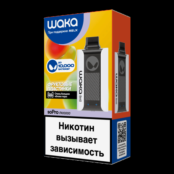 Электронка Waka Фруктовые Пластинки(10000 Затяжек) в Нарьян-Маре