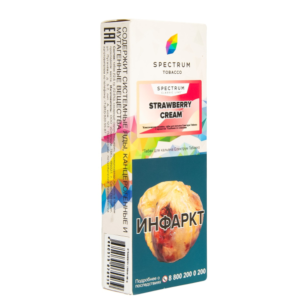 Табак Spectrum Strawberry Cream  100 гр в Нарьян-Маре