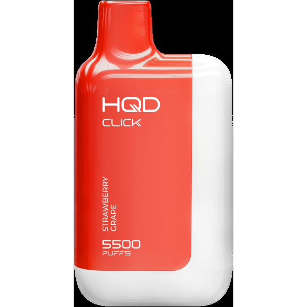POD-система Hqd Click Устройство + Картридж Клубника Виноград (5500 Затяжек) в Нарьян-Маре