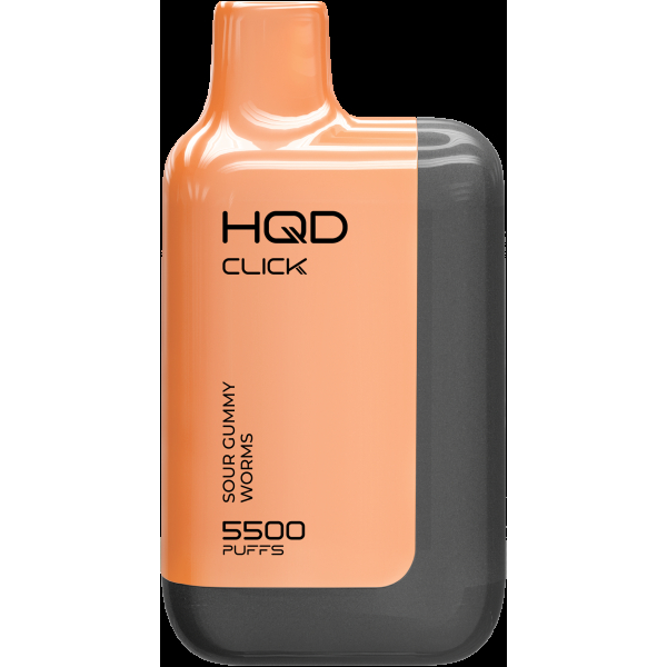 POD-система Hqd Click Устройство + Картридж Кислые Мармеладные Червячки (5500 Затяжек) в Нарьян-Маре