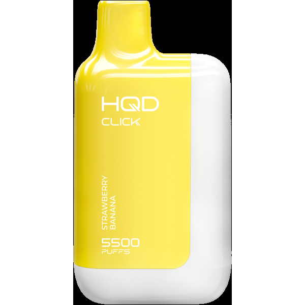 POD-система Hqd Click Устройство + Картридж Клубника Банан (5500 Затяжек) в Нарьян-Маре