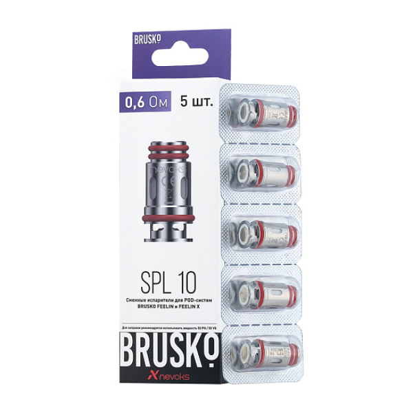 Испаритель Brusko Feelin Spl-10, 0.6 Ом, Упак. 5 Шт в Нарьян-Маре
