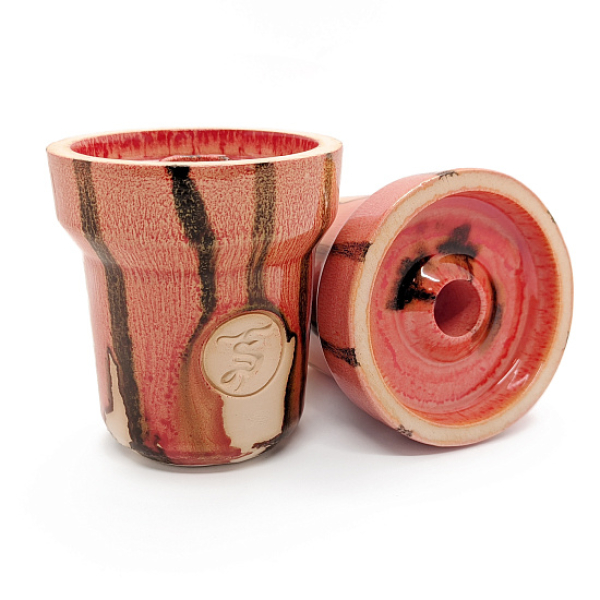 Чаша St Bowls Phunnel Glaze Красная С Полосками в Нарьян-Маре
