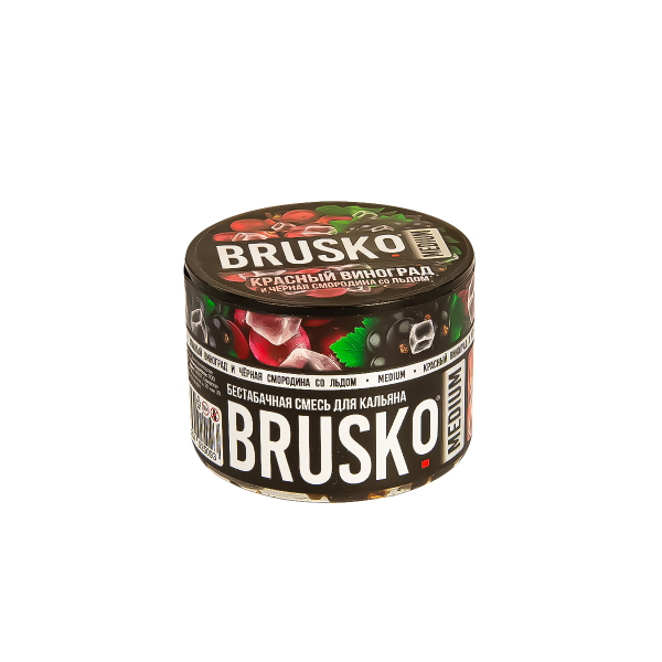 Смесь Brusko Medium Красный Виноград И Чёрная Смородина Со Льдом  50 гр в Нарьян-Маре