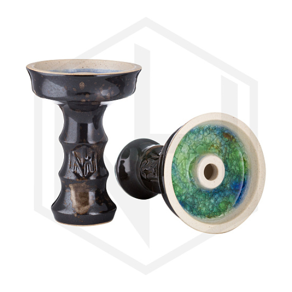 Чаша Nejn Lotus Glaze Black Черная для кальяна в Нарьян-Маре