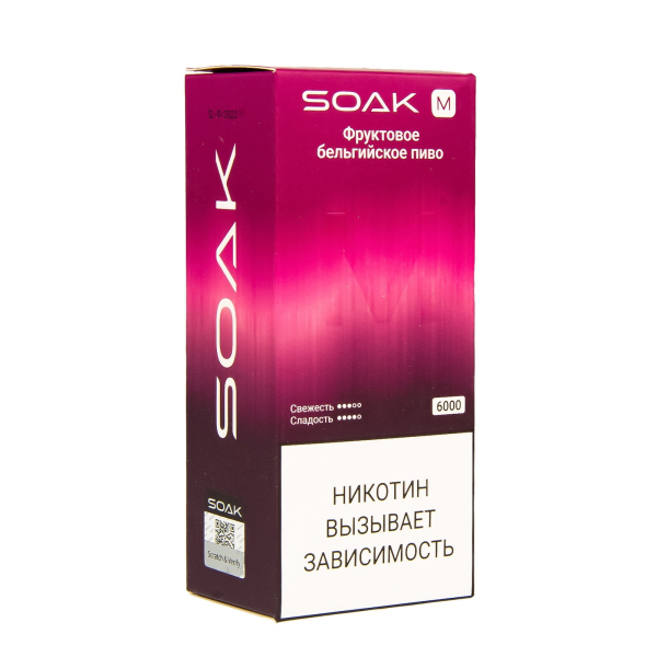 ЭСДН SOAK M Fruit Belgian Beer 6000 тяг в Нарьян-Маре