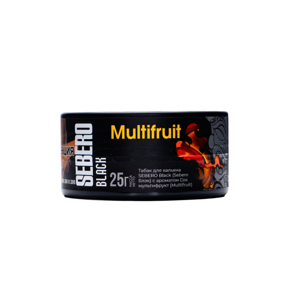 Табак Sebero Black Multifruit 25 грамм в Нарьян-Маре