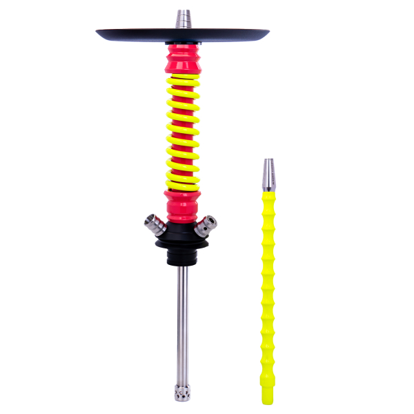 Кальян Mamay Customs Coilovers Mini Розово Жёлтый Флюр в Нарьян-Маре