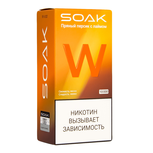 Электронная сигарета Soak W Пряный Персик С Лаймом 10000 в Нарьян-Маре
