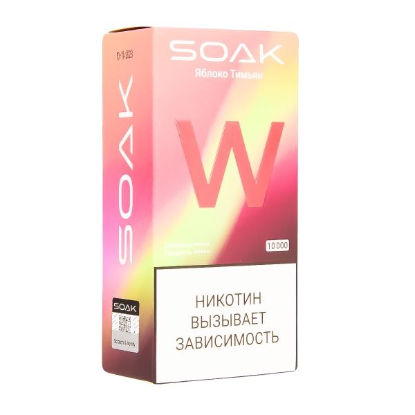 Электронная сигарета Soak W Яблоко Тимьян 10000 в Нарьян-Маре