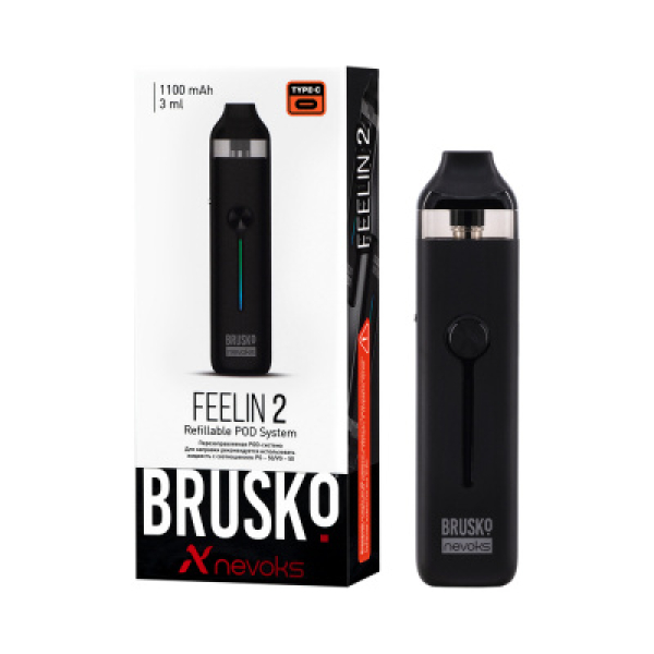 POD-система Brusko Feelin 2 Черный в Нарьян-Маре