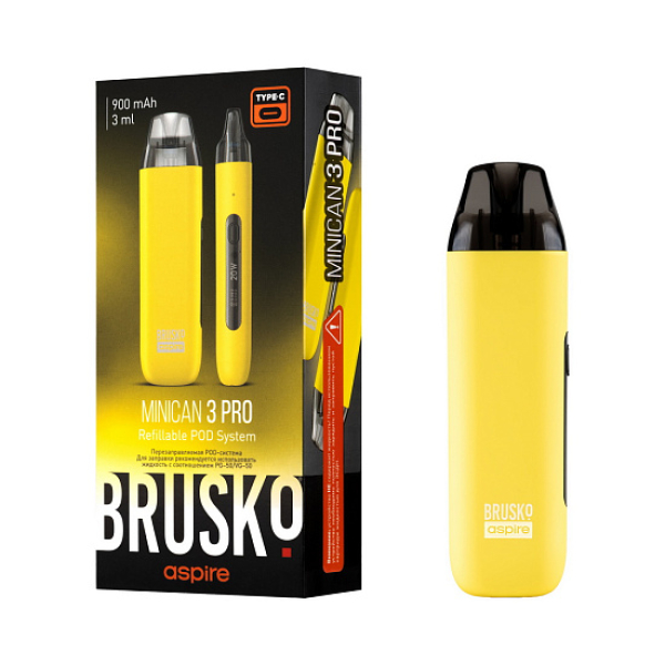 POD-система Brusko Minican 3 Pro желтый в Нарьян-Маре
