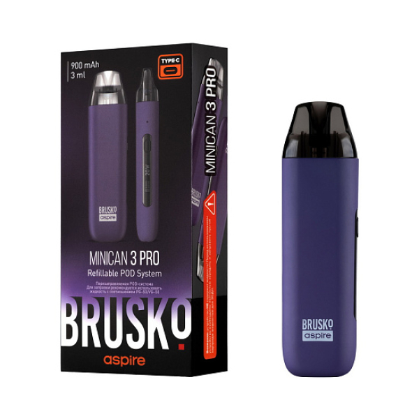 POD-система Brusko Minican 3 Pro фиолетовый в Нарьян-Маре