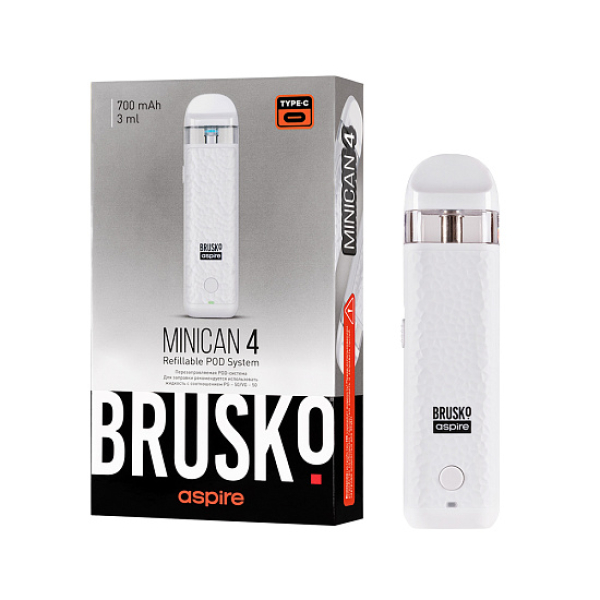 POD-система Brusko Minican 4 Белый в Нарьян-Маре