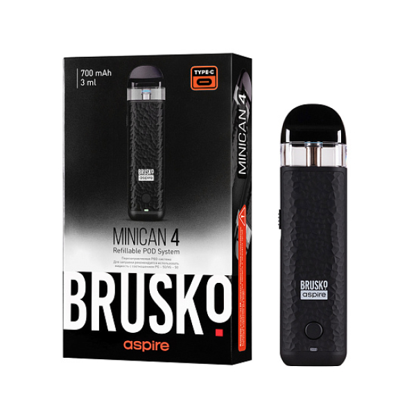POD-система Brusko Minican 4 Черный в Нарьян-Маре
