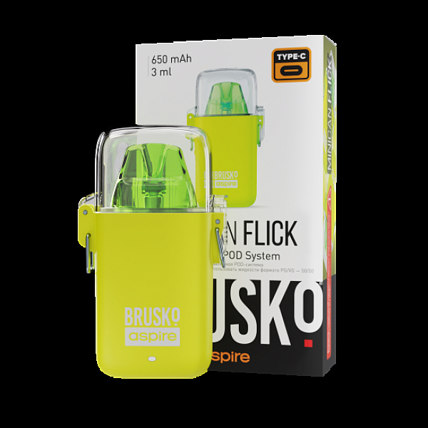 POD-система Brusko Minican Flick Жёлтый в Нарьян-Маре