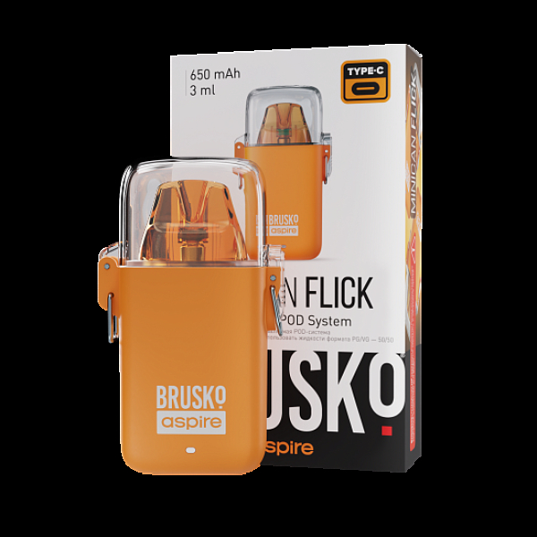 POD-система Brusko Minican Flick Оранжевый в Нарьян-Маре