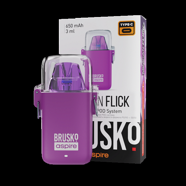 POD-система Brusko Minican Flick Фиолетовый в Нарьян-Маре