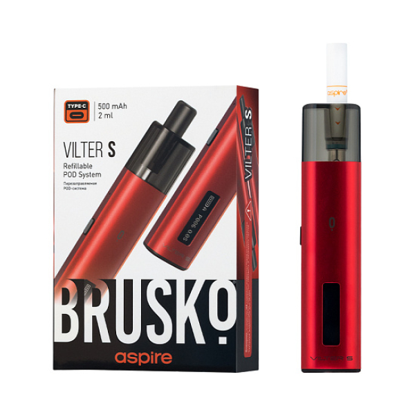 POD-система Brusko Vilter S Красный в Нарьян-Маре
