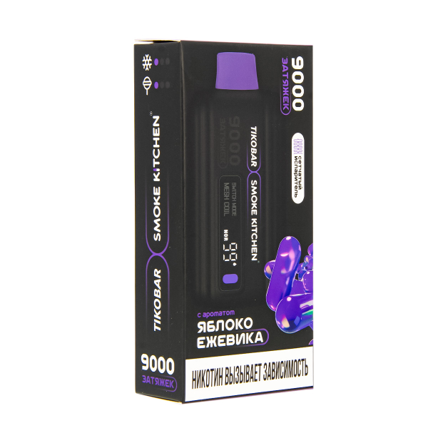 Электронка Tikobar X Smoke Kitchen Solo Яблоко Ежевика 9000 тяг в Нарьян-Маре