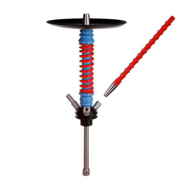 Кальян Mamay Customs V3  Coilovers Mini Голубой Красный в Нарьян-Маре