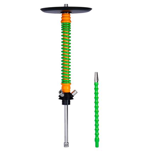 Кальян Mamay Customs Coilovers Оранжево Салатовый в Нарьян-Маре
