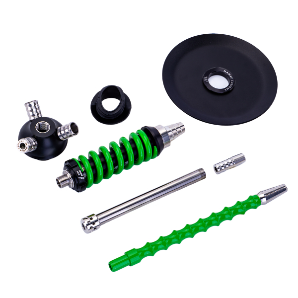 Кальян Mamay Customs Coilover Micro Чёрно Зелёный в Нарьян-Маре