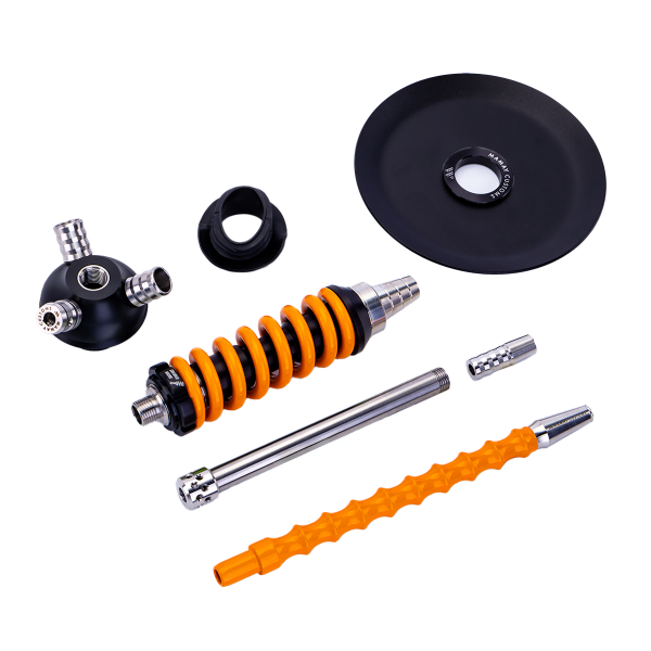 Кальян Mamay Customs Coilover Micro Чёрно Оранжевый в Нарьян-Маре
