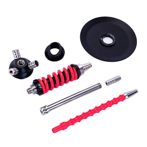 Кальян Mamay Customs Coilover Micro Чёрно Розовый в Нарьян-Маре