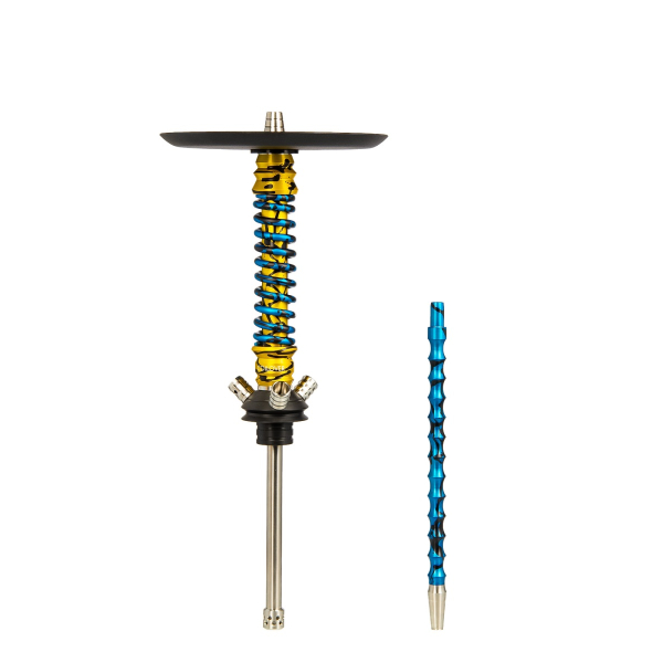 Кальян Mamay Customs Coilovers Mini Золотой Сплеш Голубой Сплеш в Нарьян-Маре