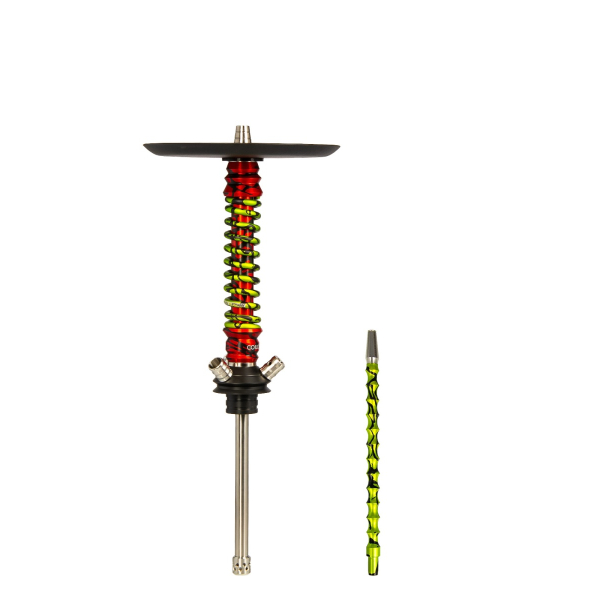 Кальян Mamay Customs Coilovers Mini Красный Сплеш Салатовый Сплеш в Нарьян-Маре