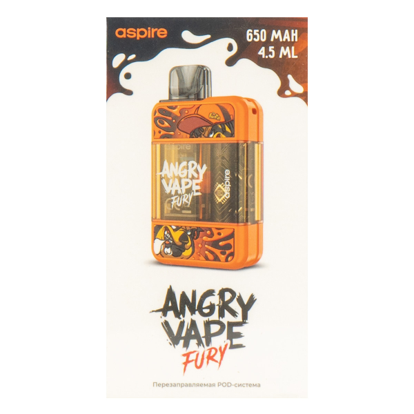 POD-система Brusko Angry Vape Fury 650 Mah Оранжевый в Нарьян-Маре